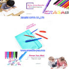 2 trillende de Lucht Uitwisbare Pen van het Kleuren Roestvrije Uiteinde