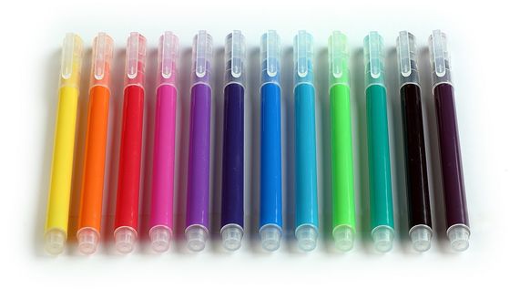 De Levendige Kleuren van MSDS 2.2mm Uitwisbare Tellers van de Uiteindewrijving